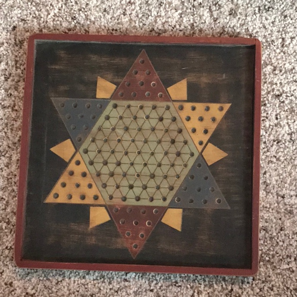 Chinese checkers wall art